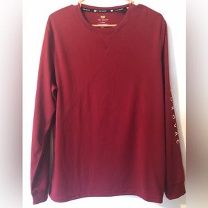 TEK GEAR LONG SLEEVE THERMAL SIZE LARGE RED